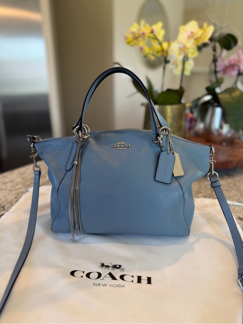 Coach Kelsey Style 26917 in Cloud with Nickel Hardware
